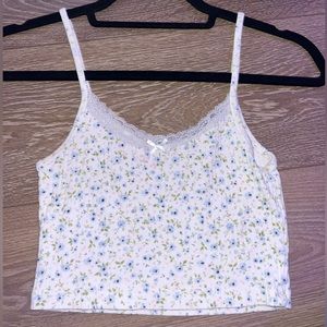 skylar floral brandy melville tank